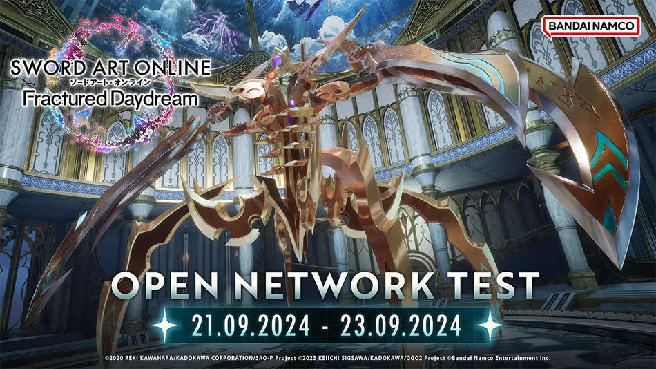 Open network test of “SWORD ART ONLINE Fractured Daydream” begins on September 21